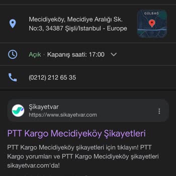 PTT Kargo Ve Şube Sorunu