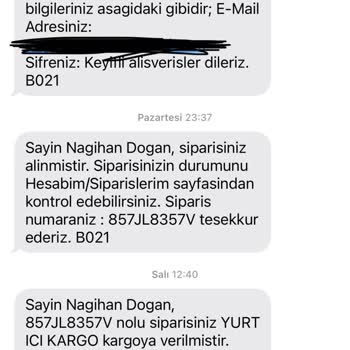 Yurtiçi Kargo Yalan Söyleyen Mağdur Eden Satıcı