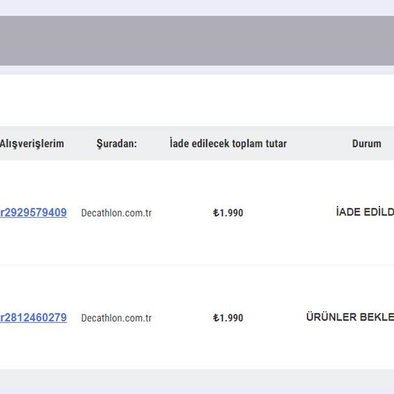 Decathlon Online Alışveriş İade Sorunu