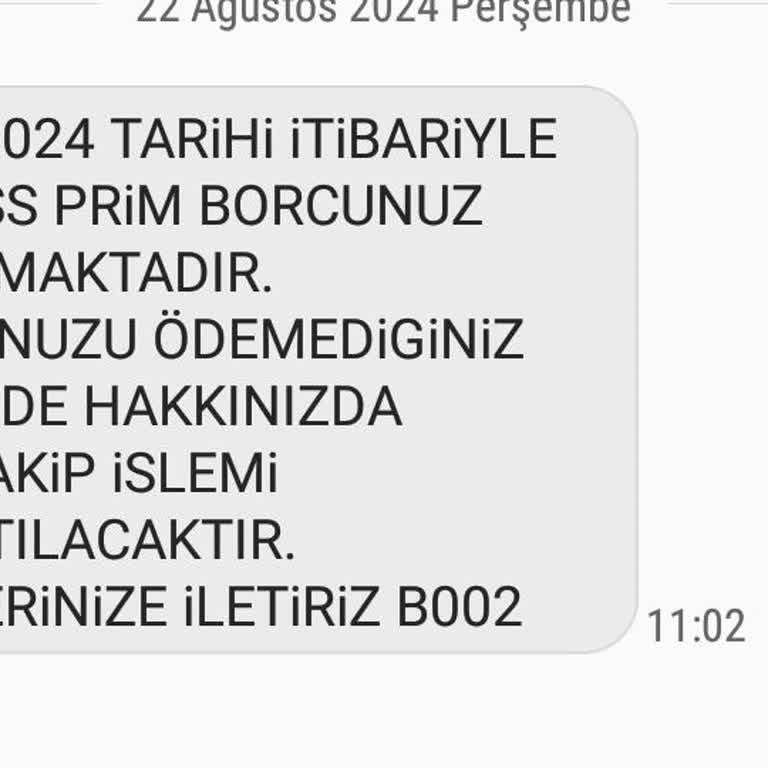SGK Zorunlu Hizmet Borçlandırması Ve SMS Tacizi