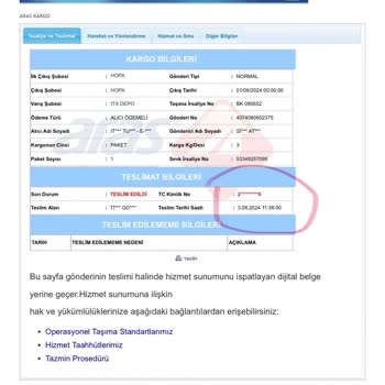Zara İade Kargomun Depoya Ulaşmadığını Söylüyor