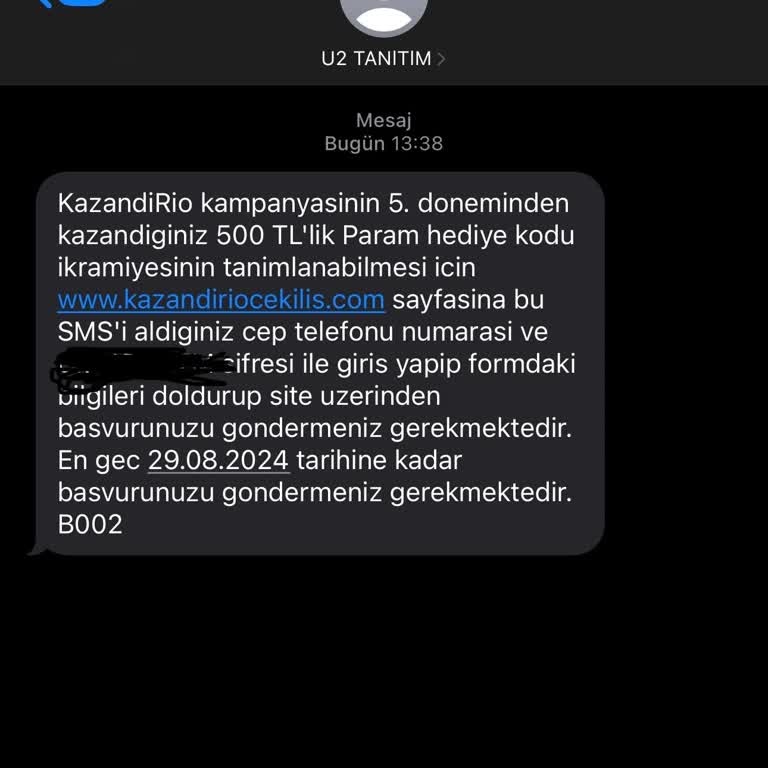 KazandıRio Kazandirio 500 TL Hediye Param