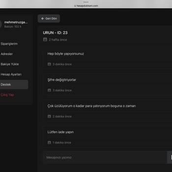 Hesapdukkani.com Aldığım Hesapta Güvenlik Sorunları Yaşadım