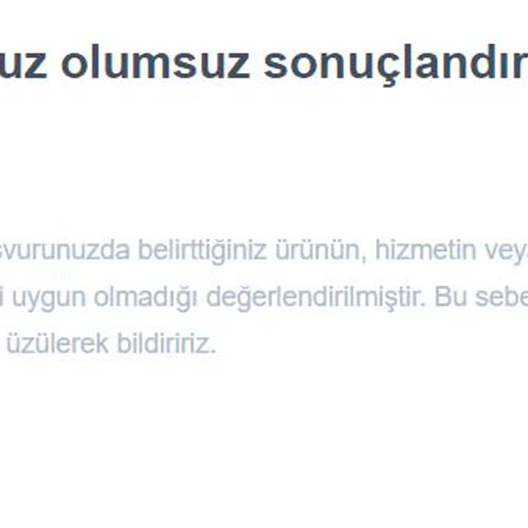 Shopier Başvurunun Olumsuz Sonuçlandırılması!