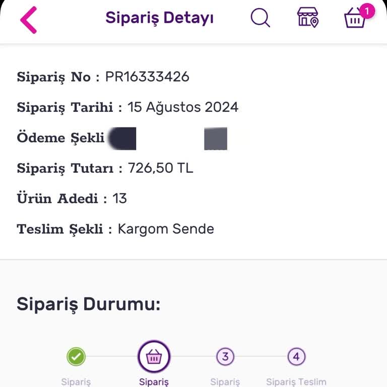 Geç Sipariş Gratis Teslim