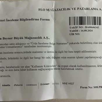 Marmara Park Boyner Ayıplı Ürünü İade Kabul Etmiyor