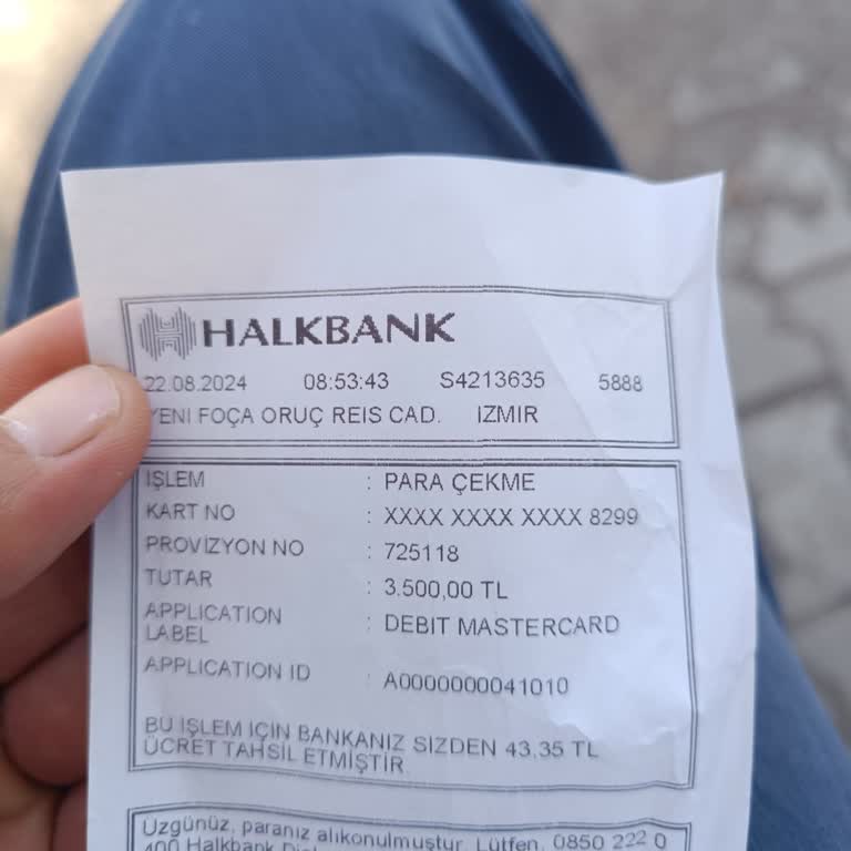 Halkbank ATM Parama El Koydu