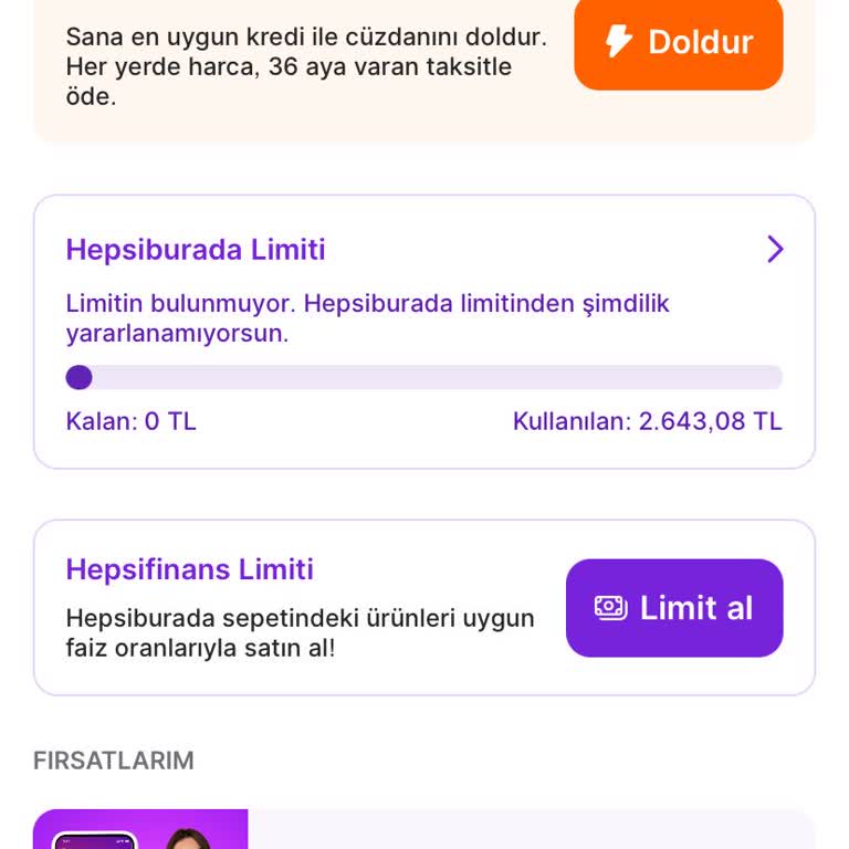 Hepsipay Limitimin Aniden Sıfırlanması