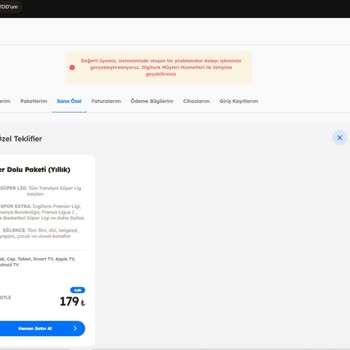 Digiturk Tod Fırsat Olarak Sunduğu Paketi Satmıyor Ve Kendilerine Ulaşılamıyor.
