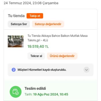 Tu Tienda Mobilya Tu Tienda Teslim Edilmeyen Ücreti Alınan Ürün