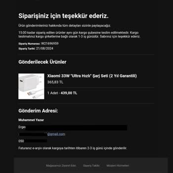 Xiaomi Eksik Ürün Gönderildi. İletişim İmkansız...