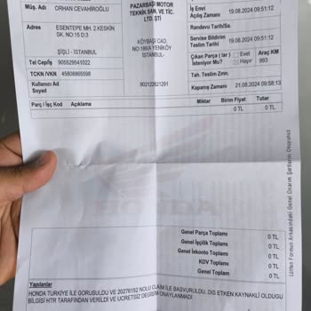 Honda Türkiye Garanti Saçmalığı Bu Kadar Olamaz