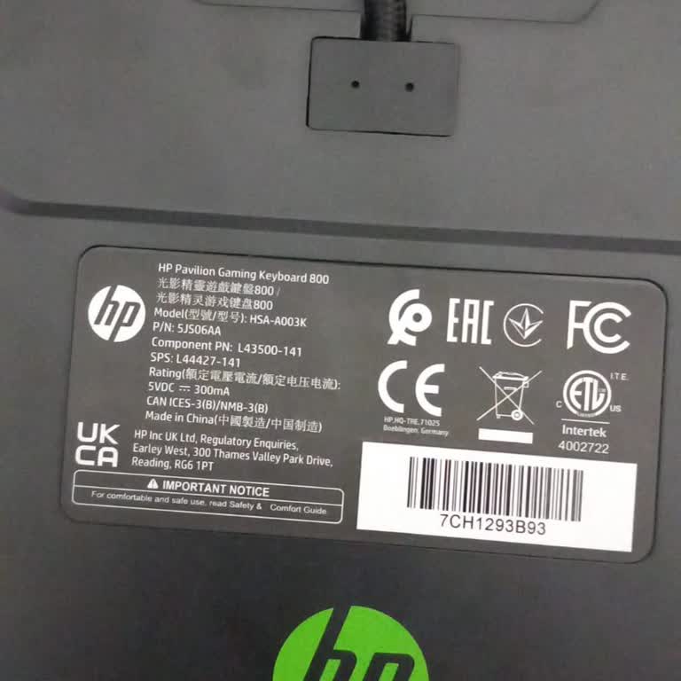 HP Pavilion 800 Gaming Klavye