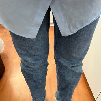 Mavi Pantolon Diz İzi Yapması Ve Bollaşması