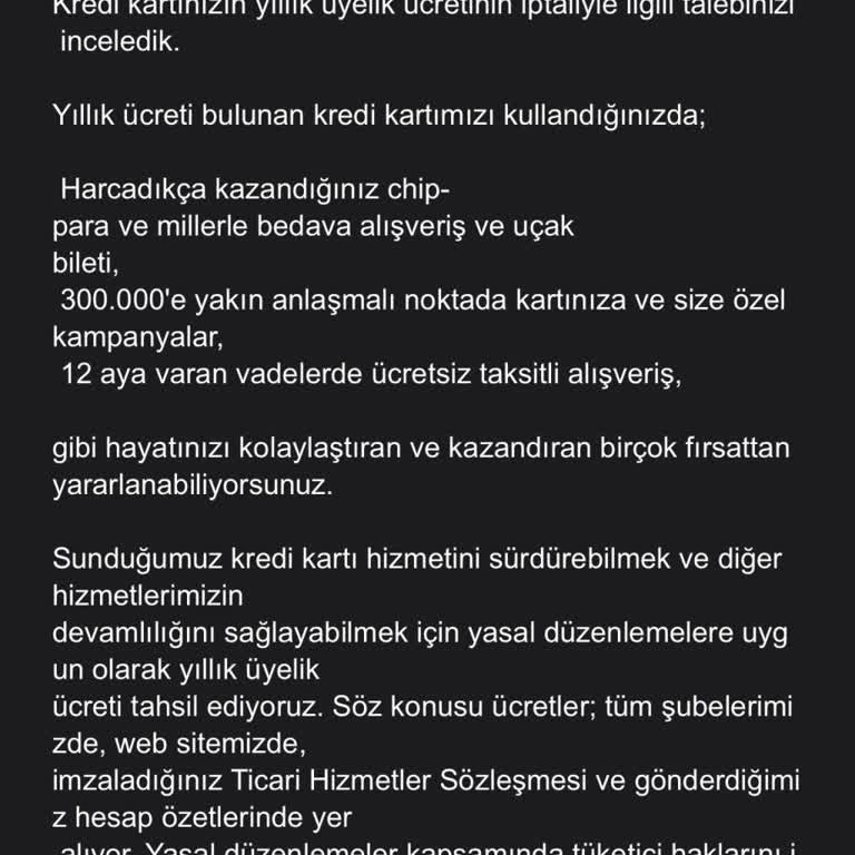 Akbank Yıllık Kredi Kartı Aidatı