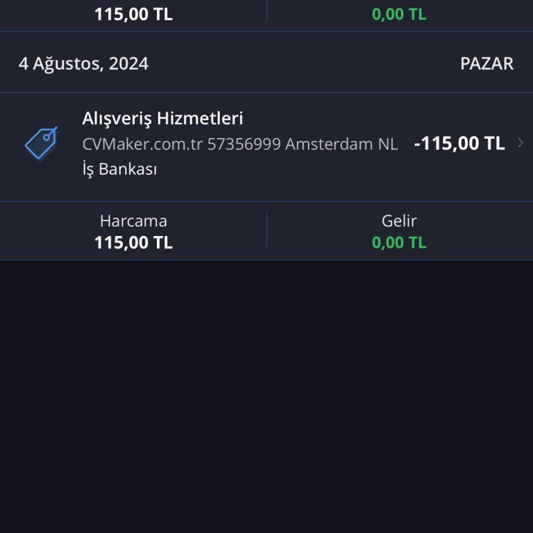 CV Maker Karttan Para Çalıyor