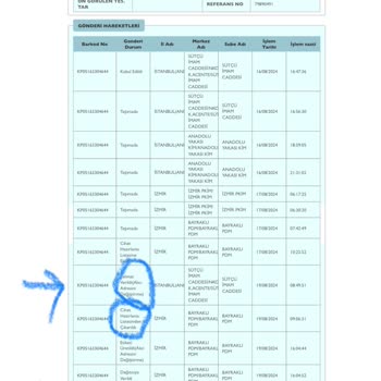 PTT Kargo Adres Değişikliği Yapılan Kargom Eski Adresime Gitti.