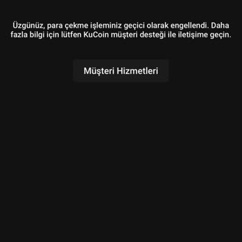 Kucoin Para Çekme Kısıtlaması