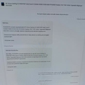 Hepsiburada Stoktaki Ürün Kargoya Teslim Etmediler.