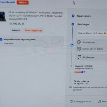 Hepsiburada Stoktaki Ürün Kargoya Teslim Etmediler.