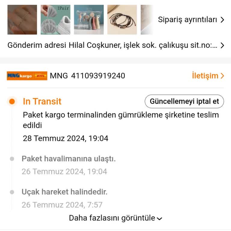 MNG Kargo Temu İn Transit Sorunu