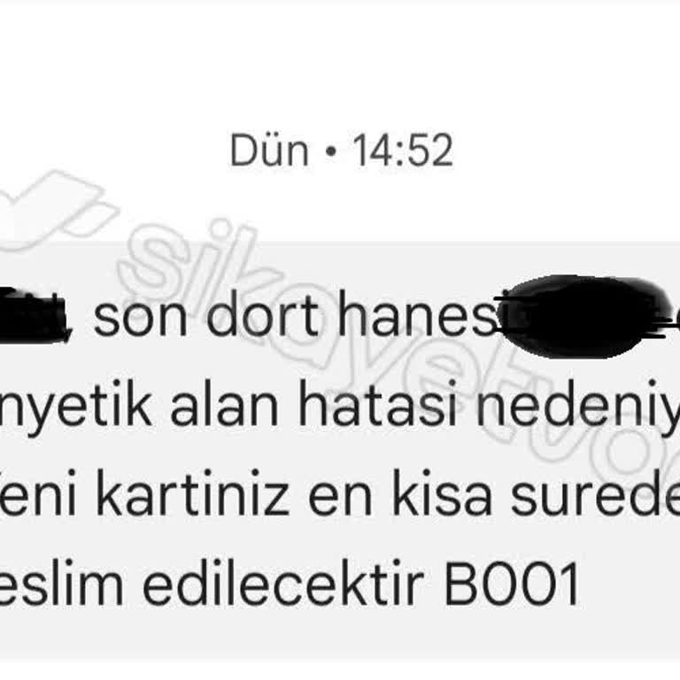 Ziraat Bankası Manyetik Alan Bozulması Nedeniyle Kartımı İptal Etti