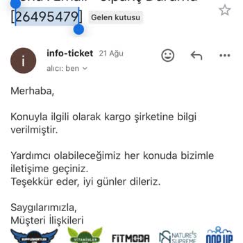 Supplementler Teslim Edilmeyen Sipariş Ve İletişim Sorunları