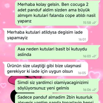 Himini.com.tr Himini İnternet Satış Sayfası Ürünlerin Değişimini Yapmıyor
