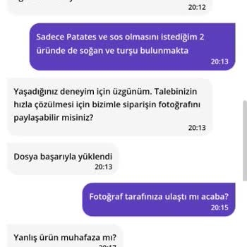 GetirYemek Yanlış Sipariş İadesinde Yaşanan Sorun