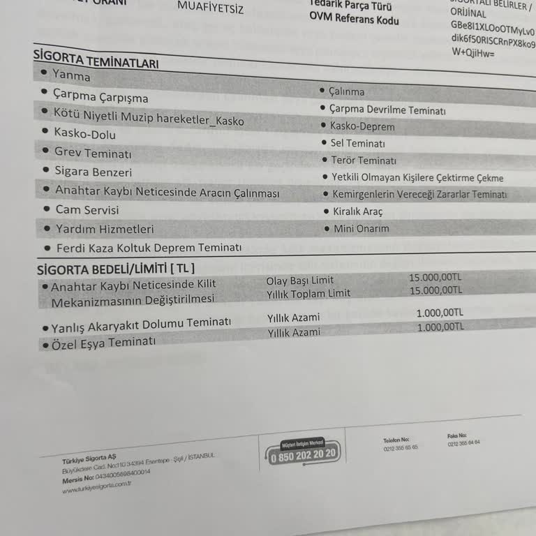 Türkiye Sigorta Orijinal Cam Değişimi Yapmıyor