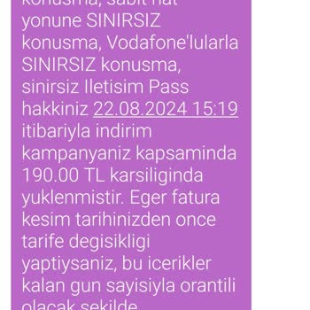 Faturasız Pakete Geçişte Yaşanan Sorun ve İade Talebi