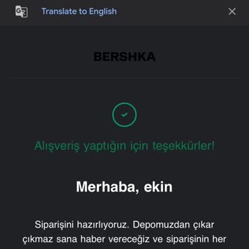 Bershka Ürün Elime Ulaşmadı