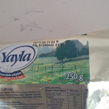 Besler Gıda (Yıldız Holding) Yayla Margarinin Renk Farklılığı