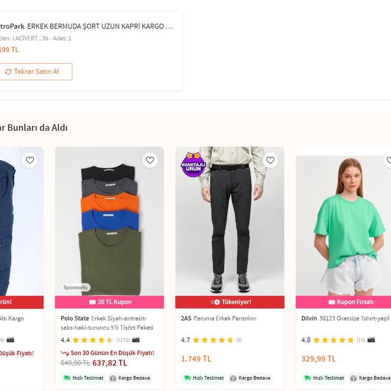 Trendyol'da Yanlış Bilgilendirme