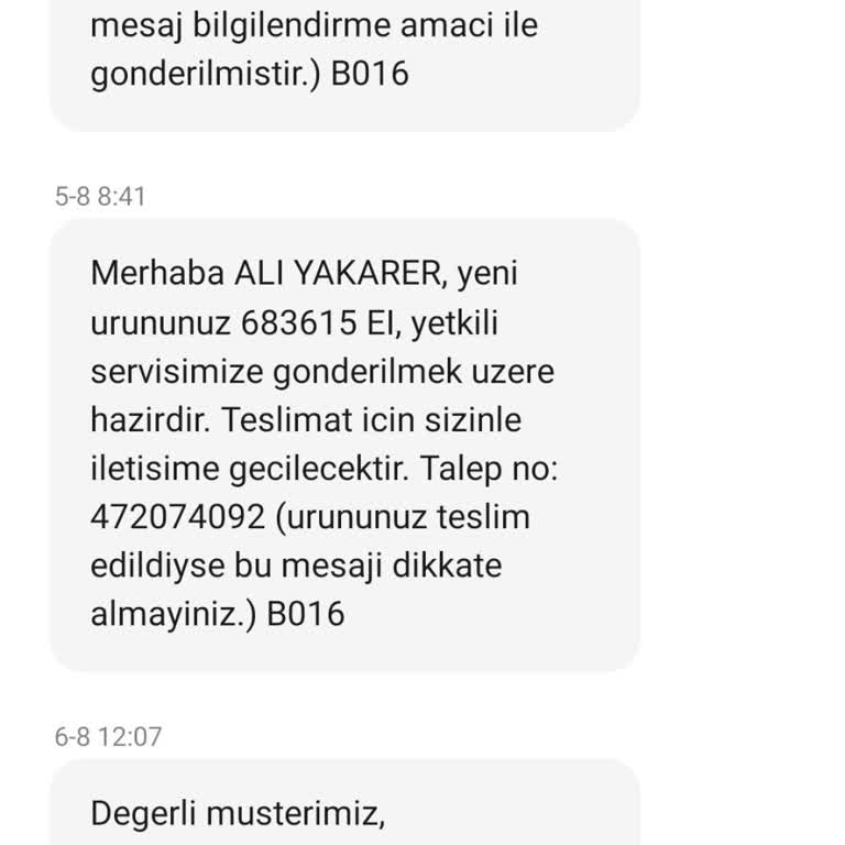 Beko Yanlış Ürün Getirildi Ve Dönüş Yapılmıyor