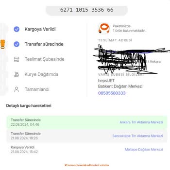 Hepsiburada Ertesi Gün Kapında Teslim Seçeneği Olan Ürünü Göndermedi.