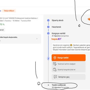 Hepsiburada Ertesi Gün Kapında Teslim Seçeneği Olan Ürünü Göndermedi.