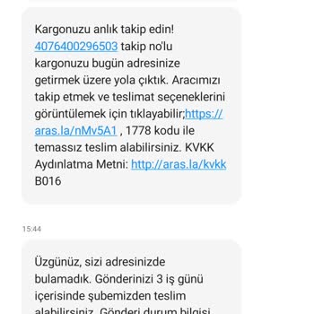 Aras Kargo Antalya Güzeloba Şubesi Kargo Teslim Etmiyor