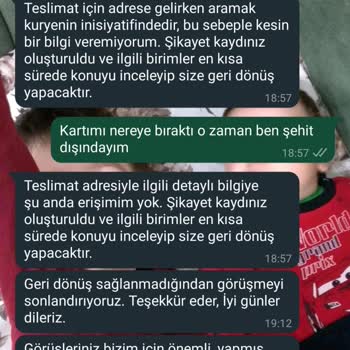 AGT Kurye Kartımı Teslim Etmedi.