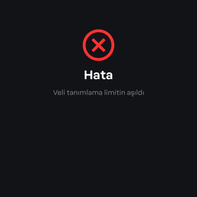 Papara Veli Tanıma Limiti