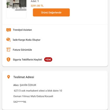 Trendyol Mutfak Masası Yerine Kağıt Gönderdi