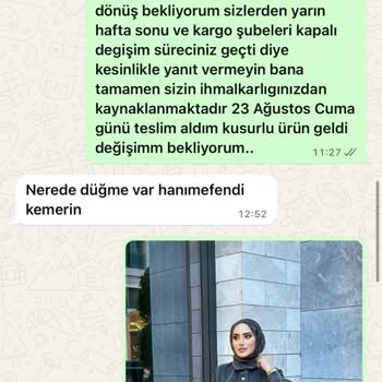 Sehaa Store Müşteri Hizmetleri Ve Ürün Kalitesi Sorunu