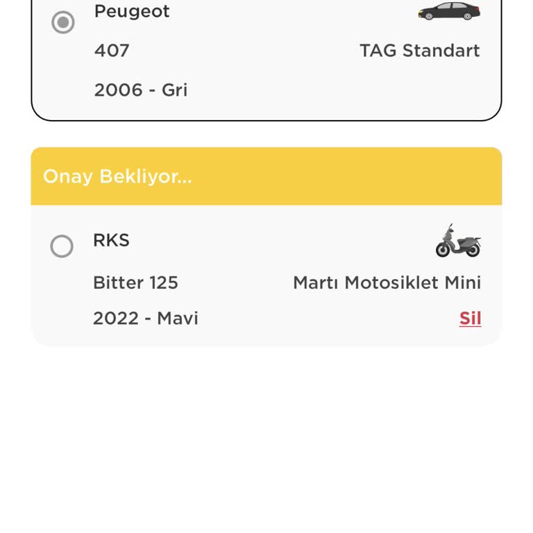 Martı Tag Araç Ekleme
