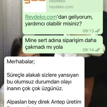 Reydeko Halı Sipariş Verilen Halının Teslim Edilmemesi Ve Sürekli Bahaneler