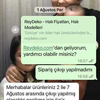 Reydeko Halı Sipariş Verilen Halının Teslim Edilmemesi Ve Sürekli Bahaneler