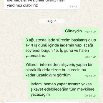 Selin Shoes Ücret İade Yapmıyor