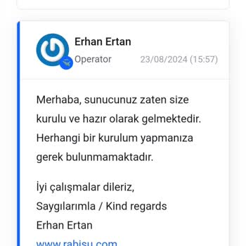 Rabisu Web Hosting Rabisu Oyun Sunucusu Kiraladıktan Sonra Destek Alamıyorum.