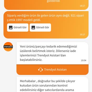 Trendyol Yanlış Ürün Gönderimi Ve İade Sorunu