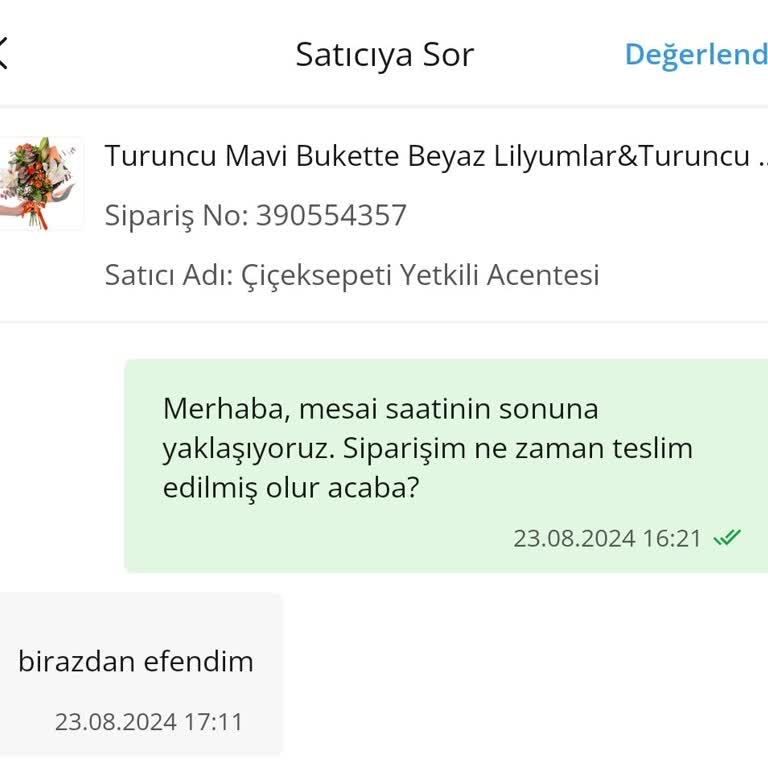 Çiçek Sepeti Pişmanlıktır