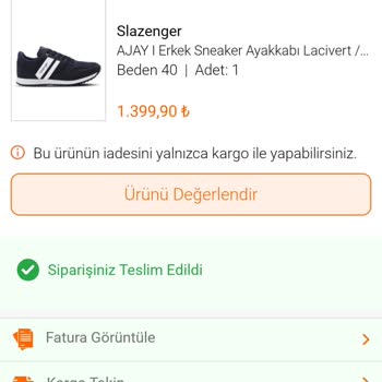 FLO Dan Aldığım Slazenger Marka Ayakkabı 2 Ayda Parçalandı.